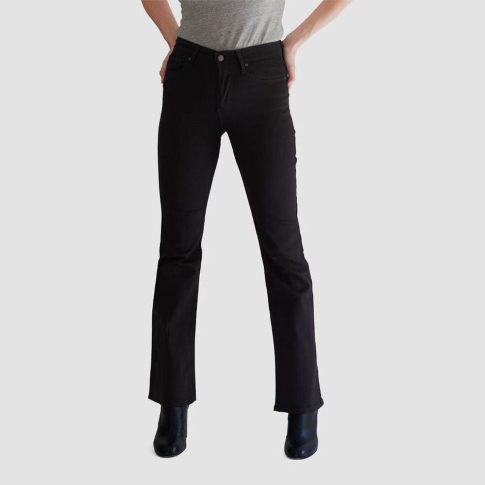 Women's 725 High-Rise Bootcut Jeans - Soft Black 24: Midweight Denim Stretch